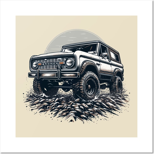 Ford Bronco Wall Art by Vehicles-Art